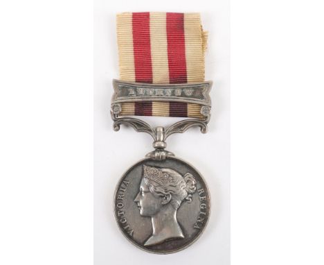 Indian Mutiny Medal 1857-59 Lahore Light Horse, medal with single clasp, Lucknow. Impressed naming “E. BAILLIE, LAHORE LT. HO