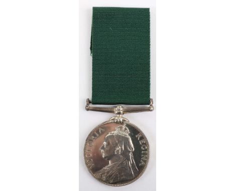 Victorian Volunteer Force Long Service Medal Berwick-on-Tweed Volunteer Artillery, with impressed naming, “646 GNR: J. GREY 1