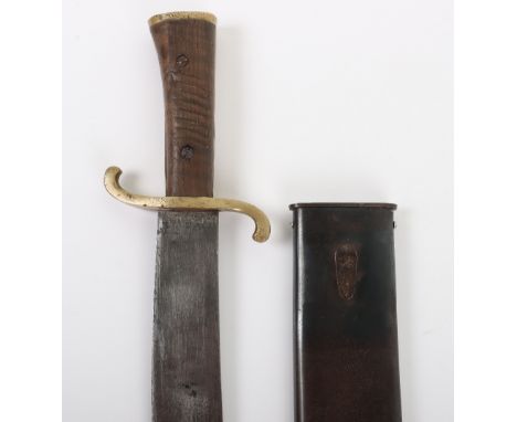 Rare WW2 German Luftwaffe Aircrew Survival Machete by Alcoso Solingen, fine example with two piece wooden grips, brass “S” ty