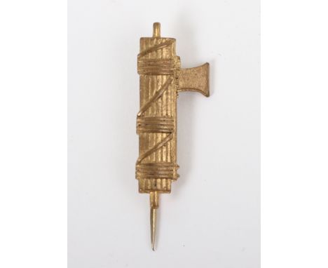 1930’s British Union of Fascists (B.U.F) 1st Pattern Membership Badge / Stick Pin, fine example of gilt brass fasces with sti