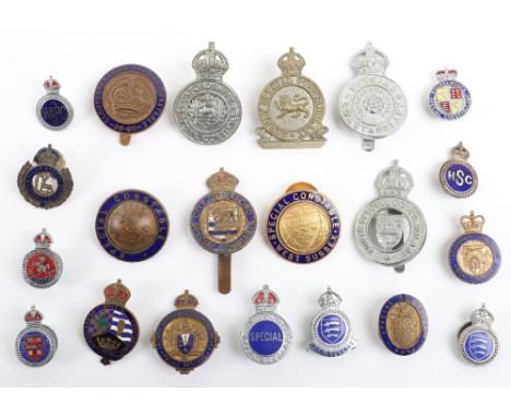 Quantity of Special Constabulary Police Badges, including: Brighton Police gilt/enamel with brooch fitting, Hove Special Cons