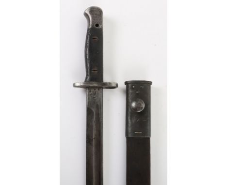 Rare WW1 Gambia Company West African Frontier Force Regimentally Marked 1907 Bayonet, standard 1907 pattern bayonet with two 