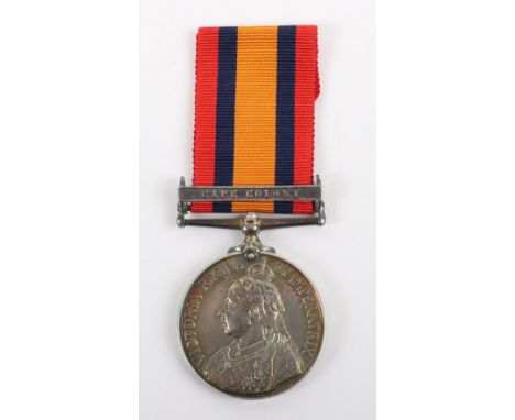 Queens South Africa Medal 3rd Battalion Durham Light Infantry who Died of Disease in February 1900 Onboard S.S. City of Rome,