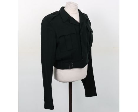Ministry of Supply Car Service Drivers Battle Dress Blouse, fine quality female cut green battle dress blouse with paper labe
