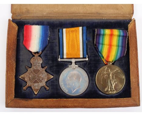 Great War Medal Trio Awarded to an officer in the Royal Naval Reserve, consisting of 1914-15 Star medal, British War medal an