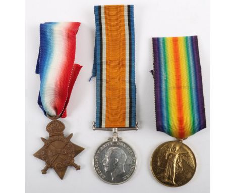 Great War Medal Trio 10th Battalion Durham Light Infantry, Killed in Action September 1916, 1914-15 star, “9863 L.CPL. W.D. M