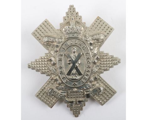 Highland Cyclist Battalion Territorial Force Glengarry Badge, other ranks example with J R Gaunt London tablet to the reverse