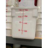 Lot de 10 réceptacles à mesurer 7.5 L - a /couvercles