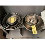 Lot de 9 bols à mélanger grandeurs variées