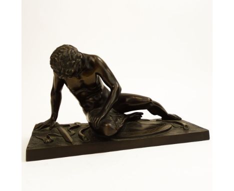 Hermann Gladenbeck, German (1827-1918) Bronze sculpture "Slave Warrior" Signed Aktiengesellschaft Gladenbeck. Good condition.