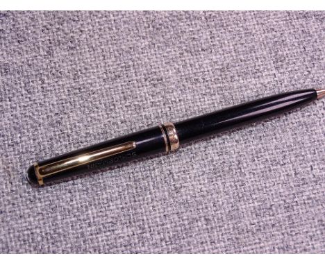 Vintage Black Montblanc Pix 276 Ballpoint Pen (engraved "Schloemann" on cap)