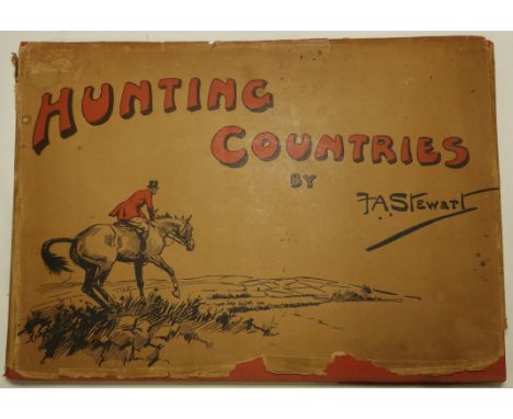 BOOKS - F.A STEWART 1935 HUNTING COUNTRIES 