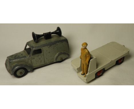 DINKY LOUD SPEAKER VAN (ORIG) & BEV ELETRIC TRUCK (RP) 