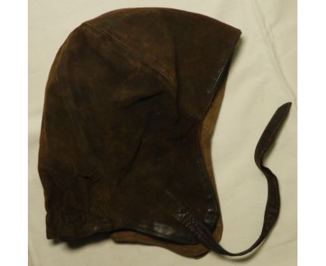 LEATHER FLYING HELMET 