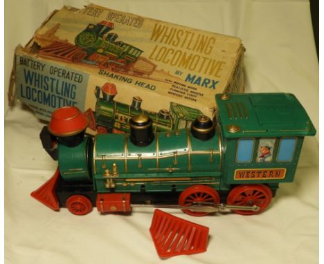 MARX WHISTLING BATTERY LOCOMOTIVE 