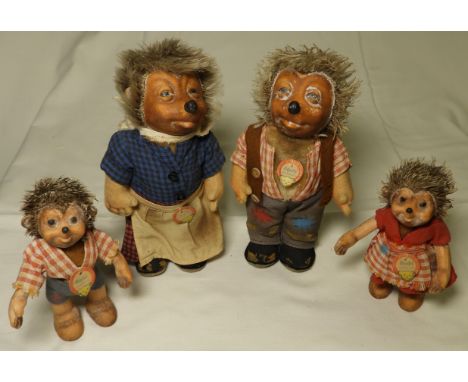 STEIFF HEDGEHOG FAMILY - MECKI, MICKI MUCKI & MACKI 