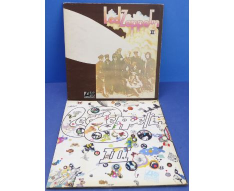 Led Zeppelin - 2 original UK pressing albums: Led Zeppelin II (Atlantic Records, 588198, Plum labels, “Killing Floor” Credit)