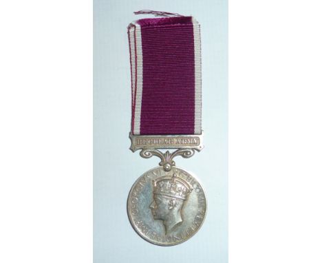 George VI regular army long service and good conduct medal awarded to '105241 GNR.G.REILLY R.A'