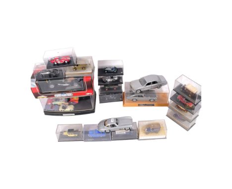 A group of diecast vehicles of varying scales, including a 1954 Mercedes Benz 300SL by Franklin Mint Precision Models, a Roll