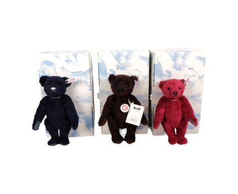 STEIFF - a group of 3 Steiff teddy bears, including Teddy Bar "Rubin" limited edition 956/2000, ref. 035388, Teddy Bar "Sabhi