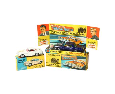 CORGI TOYS - a Corgi Toys model 497 The Man From U.N.C.L.E. gun firing "Thrush-Buster", complete in original box, with Napole