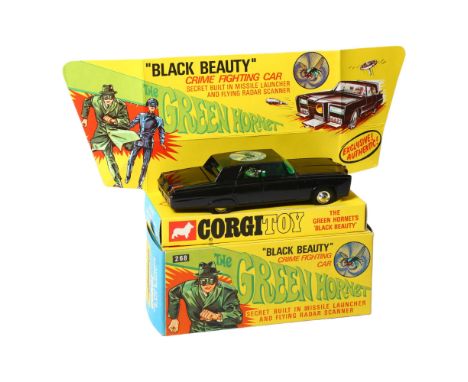CORGI TOY - The Green Hornet's "Black Beauty", in original box, with original instruction pamphlet and associated rocketsThe 