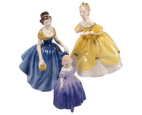 ROYAL DOULTON - a group of 3 ceramic figures, including "The Last Waltz", ref. HN2315, "Melanie", ref. HN2271, and "Marie", r