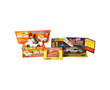 CORGI TOYS - The James Bond Aston Martin D.B.5, Corgi Toys 270 Gift Set, Corgi Toys Special Agent 007 James Bond Toyota 2000G