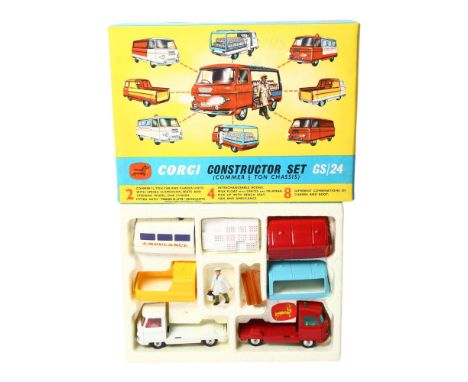 CORGI TOYS - Corgi Toys Gift Set no. 24, Constructor Set, complete and in original boxVehicles are in very good condition, ap