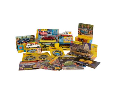 CORGI TOYS - a Commer Mobile Camera Van model 479, Corgi Toys 440 Ford Consul Cortina Super Estate Car, Corgi Toys 486 Kennel