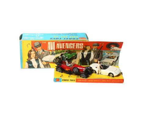 CORGI TOYS - a Corgi Toys Gift Set 40, The Avengers, complete and in original box, including all 3 umbrellas, no associated p