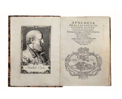 Caro Annibale. Apologia de gli Academici di Banchi di Roma, contra m. Lodovico Castelvetro da Modena. In forma d'uno spaccio 