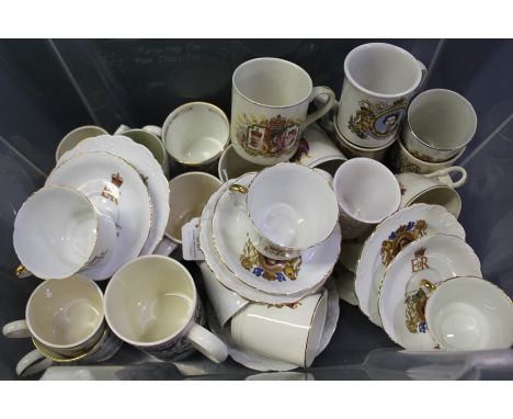 Collection of Coronation and Jubilee cups and saucers etc. (qty)