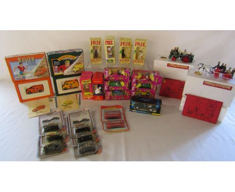 Mixed collection of cars including Classic Cars, Typhoo Jubilee Tram, Limited Edition Corgi Comic Classics Rover Morris van a