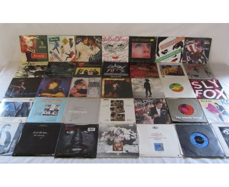 7" vinyl records including Status Quo, Queen, Kate Bush, Rush, Van Halen, Motown, Rolling Stones, David Bowie and Mick Jagger