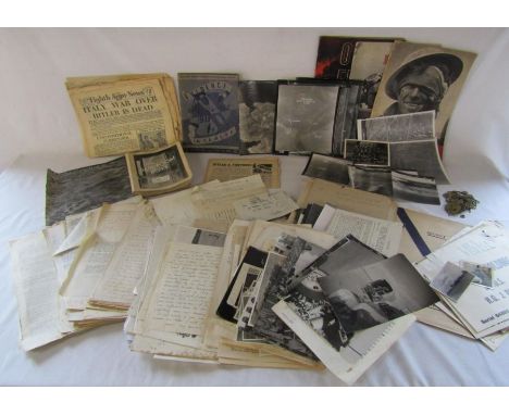Large quantity of ephemera relating to Lieutenant Colonel E.V Holding (Eric Vernon) Royal Army Ordinance Corps during WW2 inc