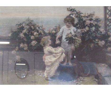 Framed 'Mothers Birthday' print - London Published October 9th 1893 by Arthur Tooth &amp; Sons approx. 90.5cm x 75.5cm (inclu