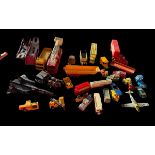Toy collection, Matchbox Truck, Matchbox Simon Snorkel Fire Truck, Ertl Jet, Lledo News of The World