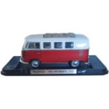 Die Cast Volkswagen 1962 Microbus on display stand. Unboxed. Single item from £5.99 UK, £7.99
