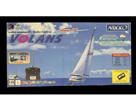 Nikko Volans Remote control Sailing Boat, in original box Item No. 190401/2. box shows signs of age. Single item from £5.99 U