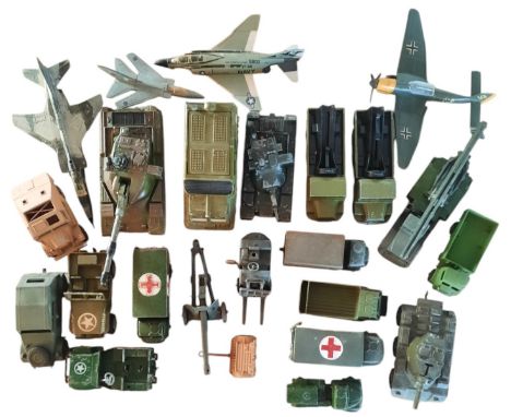 Toy Military Collection, Dinky Shaddo 2, Dinkey Chieftain Tank, Dinky Junkers JU87B and more, over 10 in collection appx. Unb