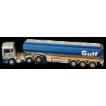 Corgi 1/50 Scale Diecast model Truck 75101 ERF Tanker Gulf Oil, in display case. Single item from £