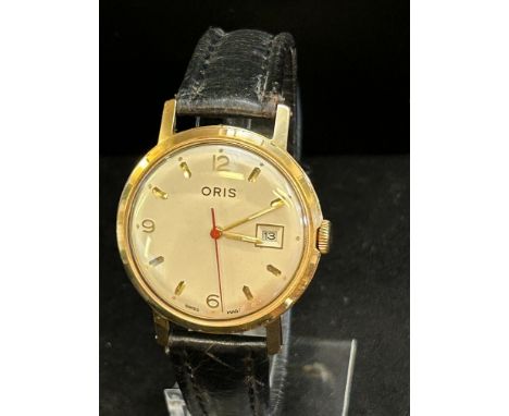 Vintage Oris manual wind wristwatch date app at 3 o clock, keeping good time over a 24 hour testing period. Very clean case &