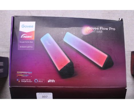 A boxed Govee flow pro light bar (un-checked) a/f 