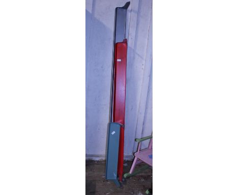Three vintage metal shelves. Postage unavailable 