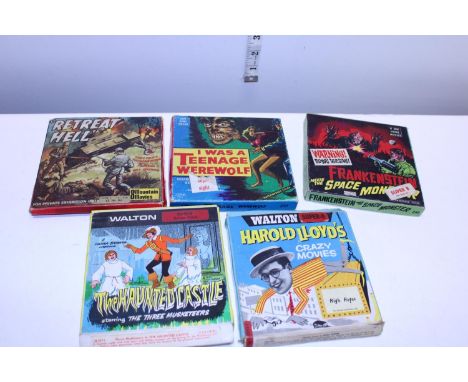 A selection of vintage Super - 8 films 