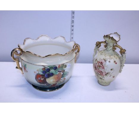 A large antique planter and one other antique vase postage unavailable 