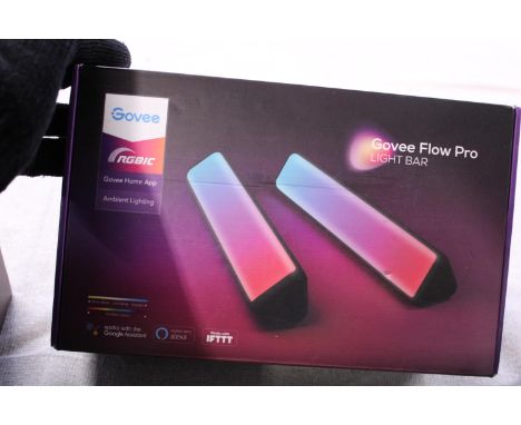 A boxed Govee flow pro light bar (un-checked) a/f 