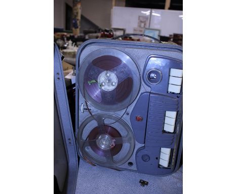 A vintage reel too reel player. Postage unavailable 