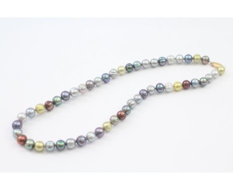 14ct Gold Clasp Baroque Pearl Single Strand Necklace (46.6g) 2011823